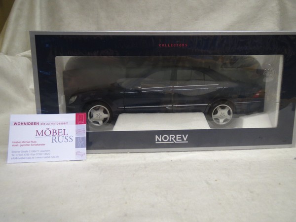 Mercedes Benz S55 Amg 2000 Blue Metallic Norev 1:18 183817 W220 Se Sel-image
