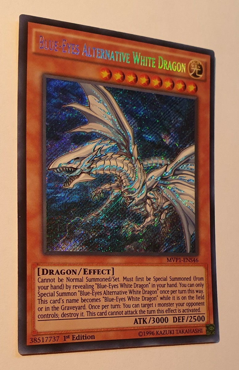 Yugioh Blue-Eyes Alternative White Dragon MVP1-ENS46 Secret 1st