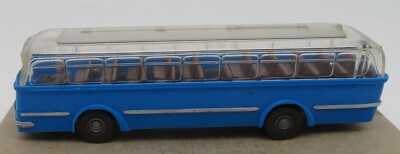 a Wiking HO 1/87 3730 Büssing TRAMBUS blue transparent top #72 no box