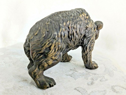 Bronze Wild Black Bear China Classical Fengshui Art Sculpture - Picture 5 of 11