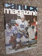 FOUR Canucks Programs SIGNED by Gary Smith, Harold Snepts, Don Lever, Darcy Rota