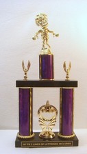 ZOMBIE HALLOWEEN TROPHY PURPLE TROPHY 2 POSTER TROPHY PUMPKIN CARVING  11