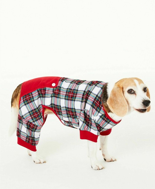 plaid dog pjs