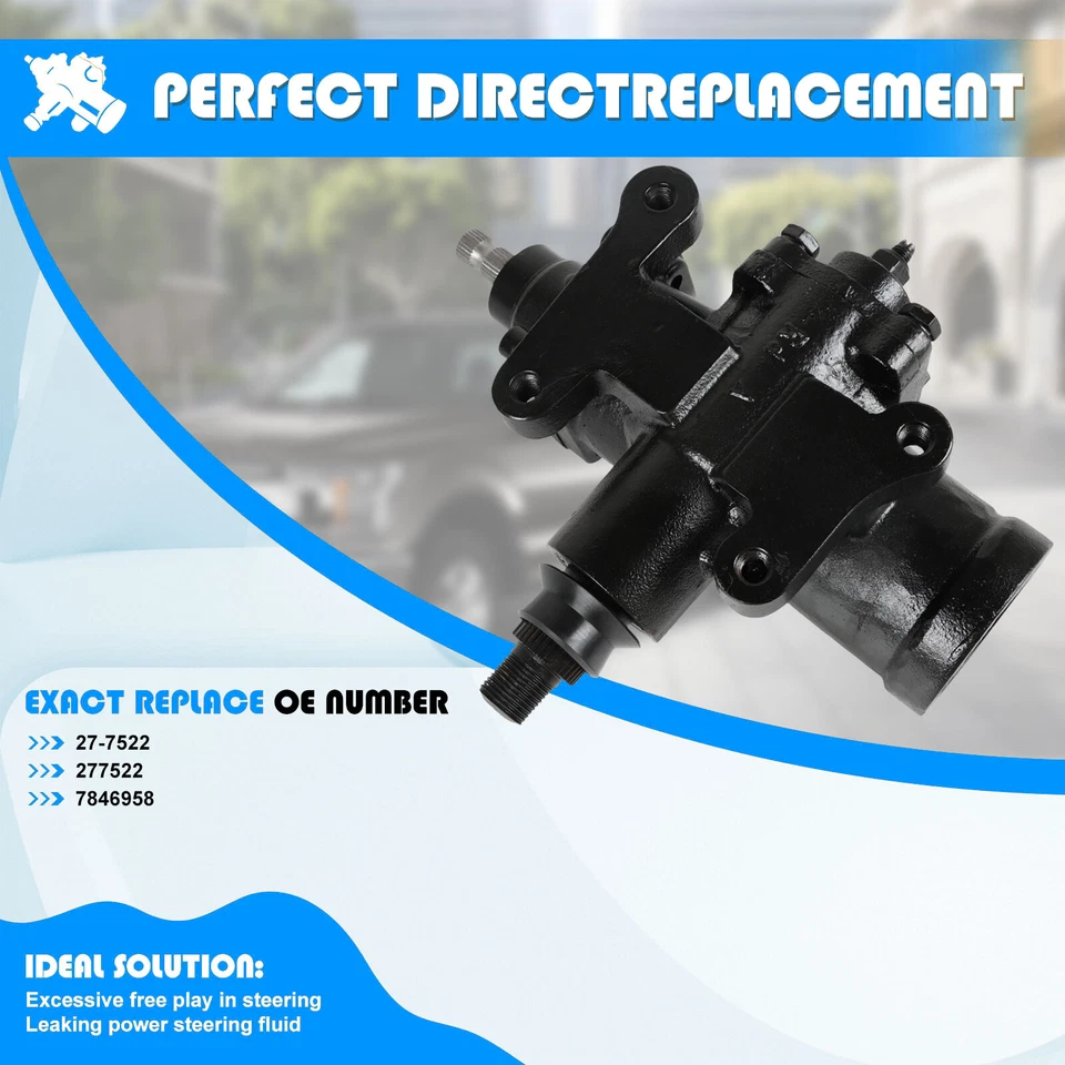 Caja de cambios de dirección asistida para Chevrolet C10 C20 C30 GMC R2500 1980-1991 27-7522 Foto 3 de 4