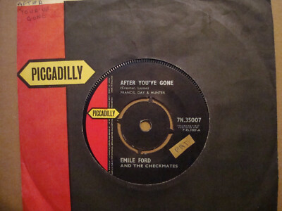 EMILE FORD,  AFTER YOU'VE GONE,  PICCADILLY RECORDS 1961 EX