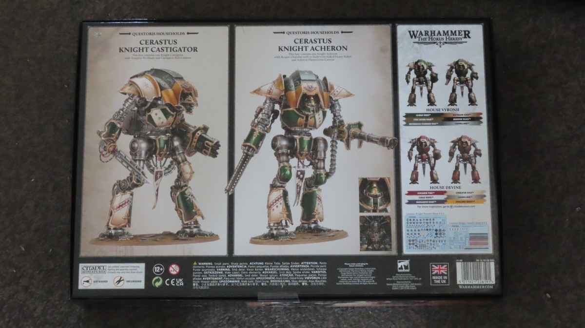 The Horus Heresy Knights Battle Group Castigator and Acheron BNIB