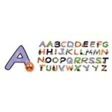 SPOOKYTOWN ALPHA CHIPBOARD AMERICAN TRADITIONAL  APPROX 40 PCS HALLOWEEN