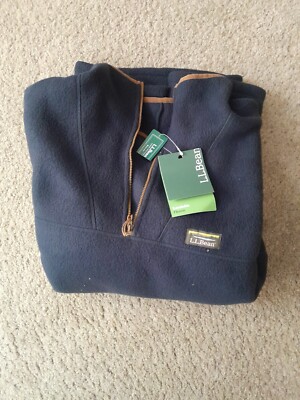 L.L. Bean Men's Katahdin Fleece Pullover   3XL Tall ( navy )