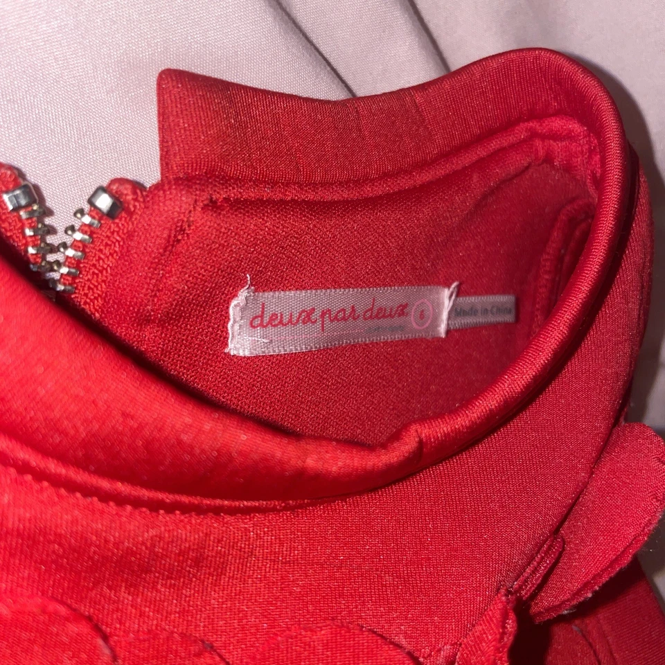 Vestido de Buceo Deux par Deux Niñas Joyas ROJO Moda, Talla 6 Foto 3 de 4