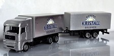 Rar. LKW Modell Werbetruck Harzer Kristall Brunnen   LKW+Anh 1:87 Silber