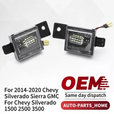 ✅LED License Plate Tag Lights For 2014-18 Chevy Silverado GMC Sierra 6000K White