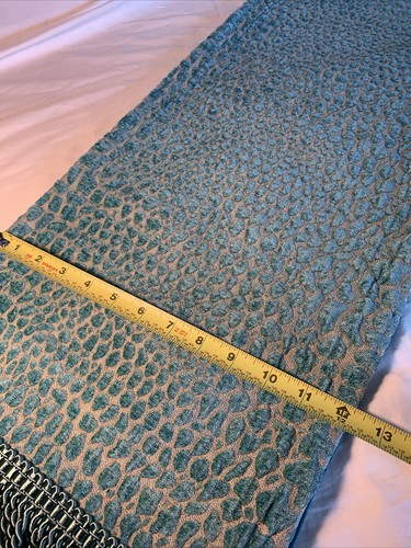 Turquoise/Gold Tasseled Table Runner ~31" x 12"~ handmade by BR Designs #1 - Picture 8 of 8