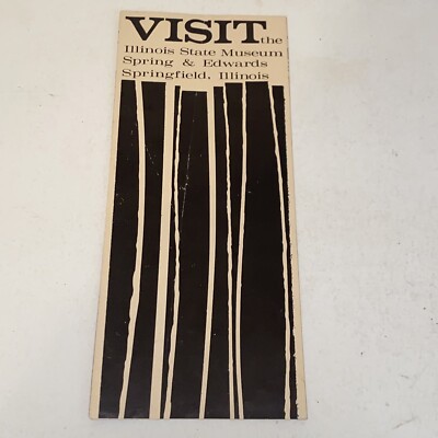 Vintage Illinois State Museum Visitor Guide Tourist Travel Brochure