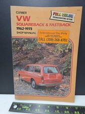 Clymer 1962-1973 Vw Volkswagon Squareback Fastback Color Shop Manual