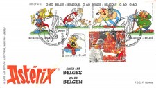 Envelope FDC BELGIUM ASTERIX AT THE BELGIANS 2005
