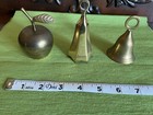 Lot Of Three Vintage Brass Small Bells — photo 2