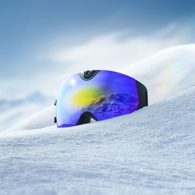 OhO Sunshine: WiFi-Connected 4K Smart Ski Goggles for Real-Time Viewing, UV400