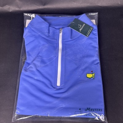 Masters Peter Millar 1/4 Zip Blue Augusta National NEW with Tags