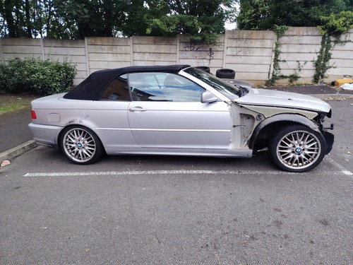 BMW E46 convertible mirrors x2 silver 