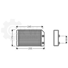 Wärmetauscher Innenraumheizung Chevrolet für Opel Vectra B Caravan CC 38_