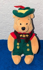 The Disney Store 8" October Fest Pooh Mini Bean Bag Plush Vintage