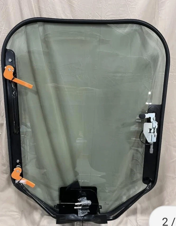 Parabrisas minicargadora Bobcat serie M con motor limpiaparabrisas Foto 2 de 3