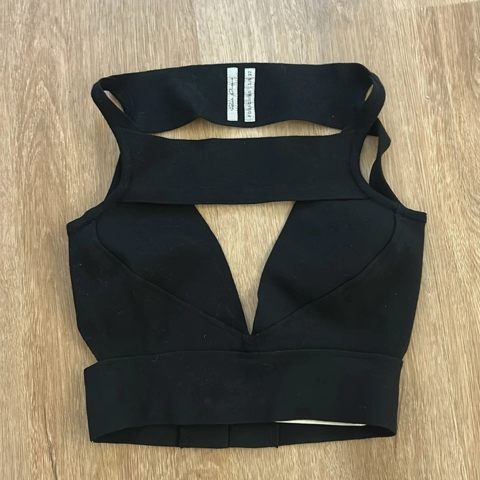 Blusa recortada Rick Owens - Imagem 3 de 4