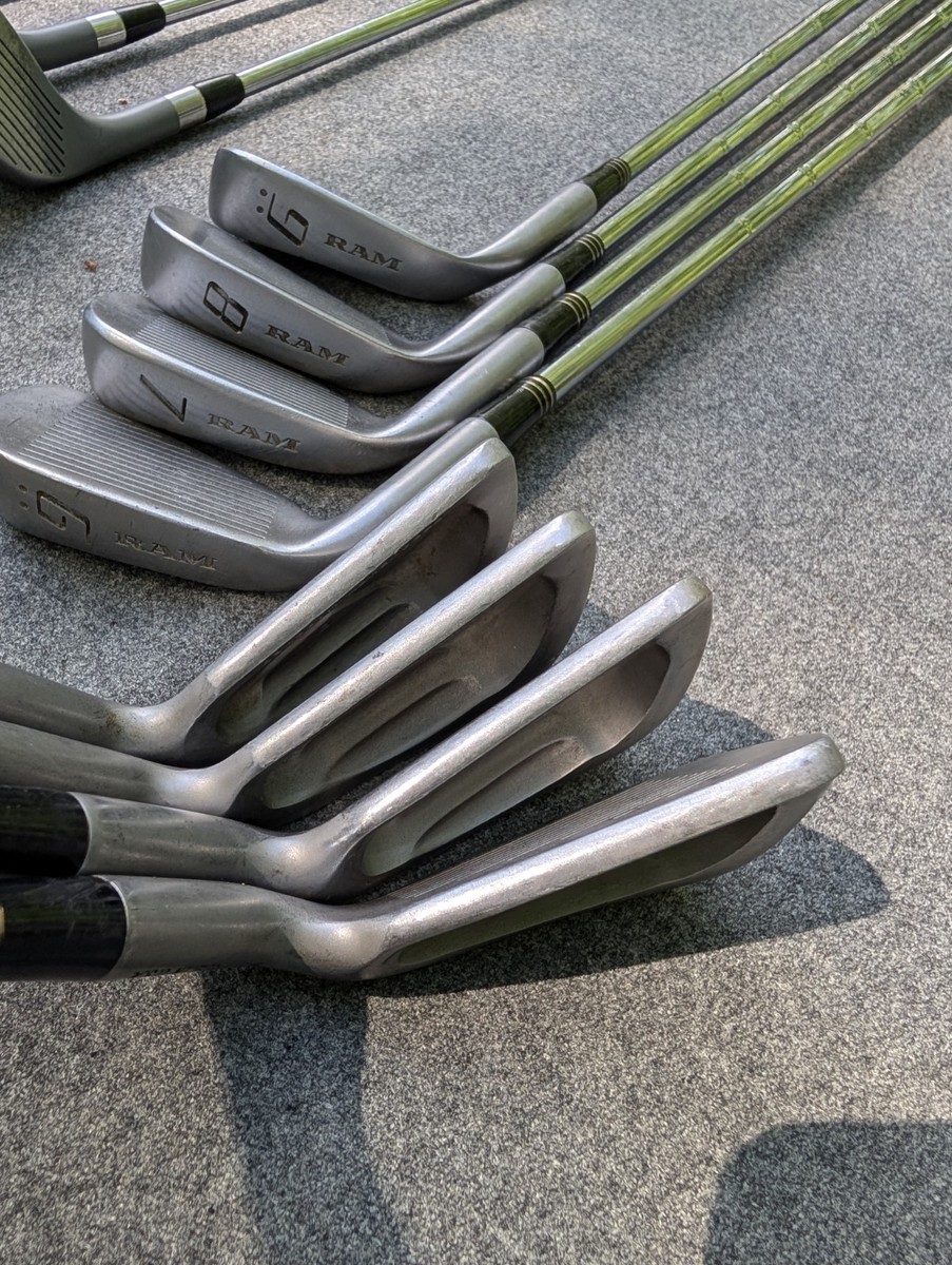 Vintage RAM Laser X2 Golf Club Set 2-9 irons, 1 Driver 3, 5