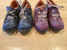 TMA Eyes Women's Lot (2) Pair New Shoes Comfort Original 9.5 Blue Red German