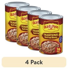 4 pack Old El Paso Traditional Canned Refried Beans, 1 Can, 16 oz