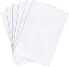 6 Pieces Aida Cloth 14 Count White Cross Stitch Fabric for Craft Embroidery, Han