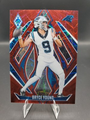 Bryce Young Red Lazer /199 2024 Panini Phoenix - #19 Carolina Panthers