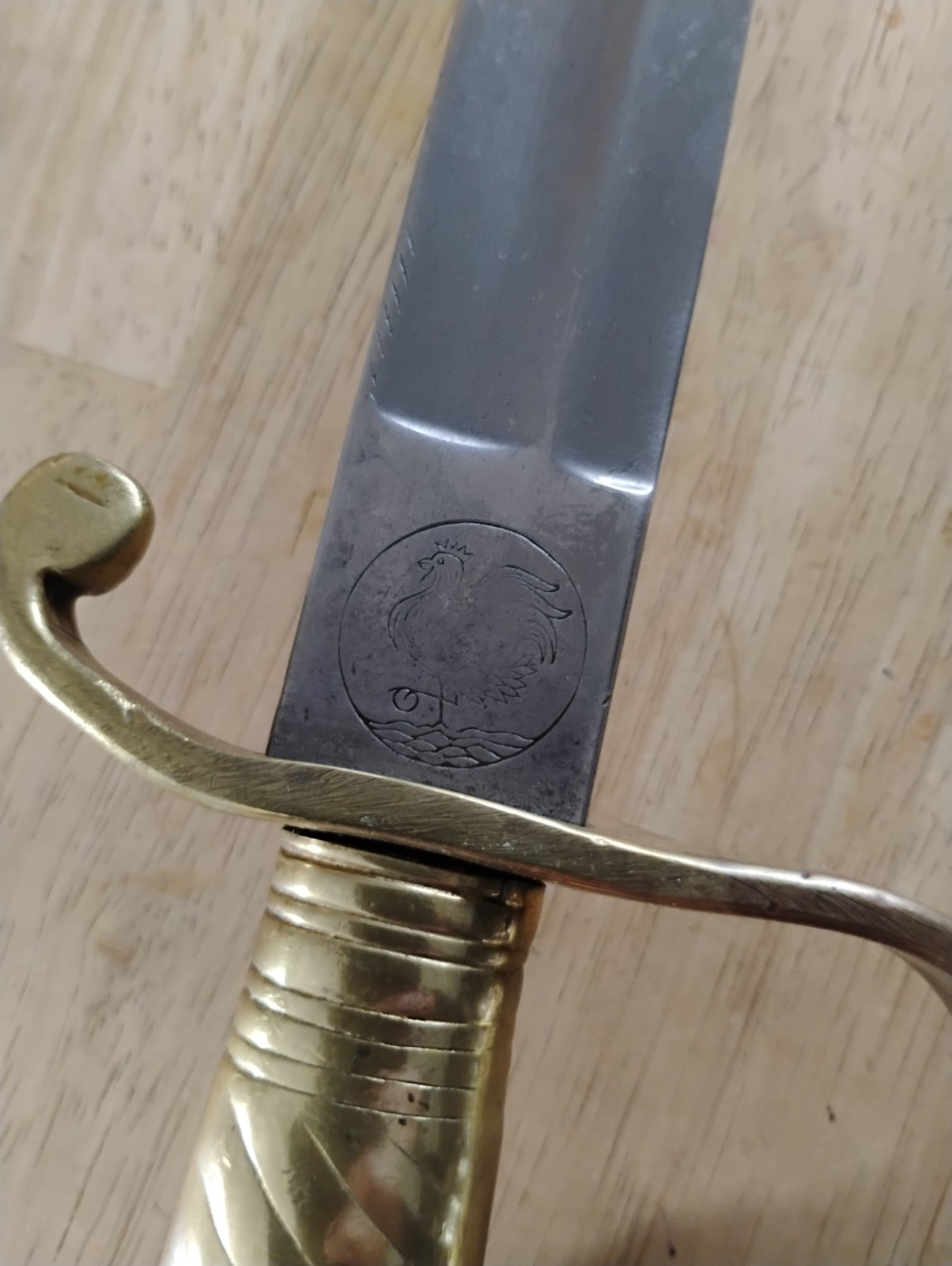 GERMAN SWORD RARE POLICE BRIQUET  SHORT SWORD w/SCABBARD ARGENTINA CONTRACT 