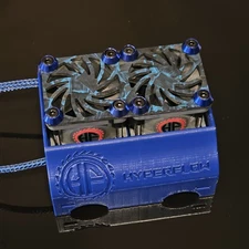 HYPERFLOW FANS DUAL RC COOLING FAN COMPATIBLE WITH TRAXXAS X-MAXX 56MM