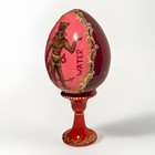 Folk Art Handpainted Wooden Egg Pluto Water  French Lick Springs Indiana — photo 3
