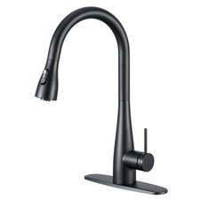 Kitchen Faucet, Pull Down Kitchen Faucets with Sprayer 3 Black elliptical