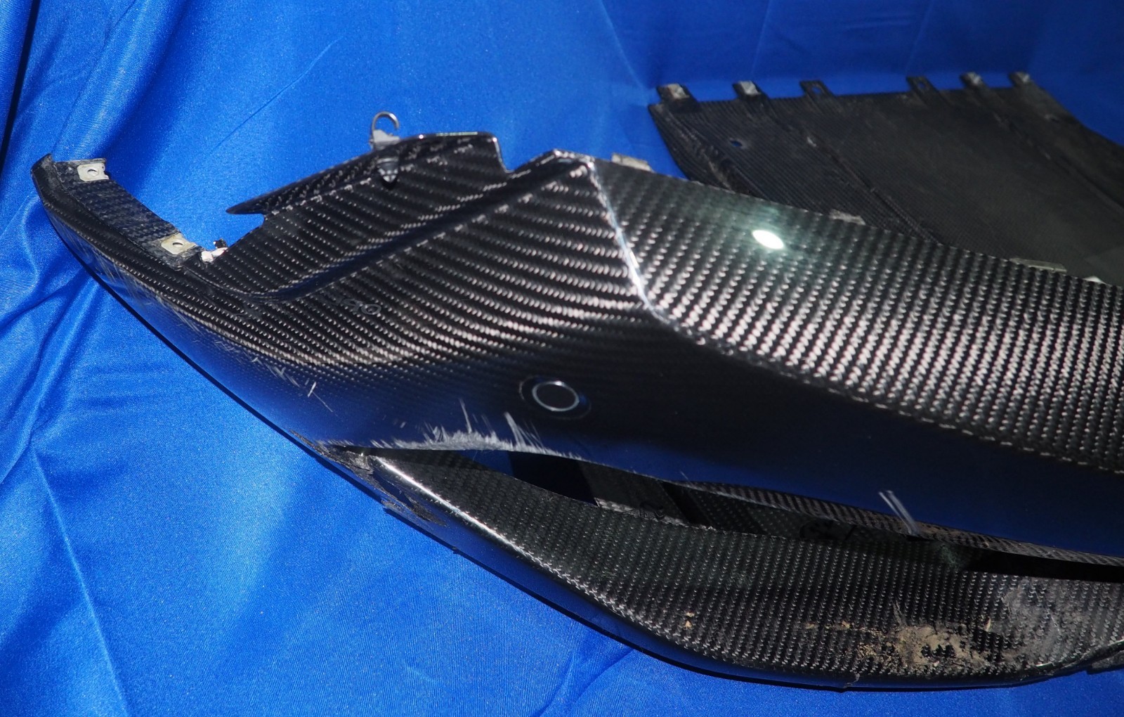 *DAMAGED* 2022-2026 Maserati MC20 MCPura Rear Bumper Diffuser OEM Carbon Fiber!