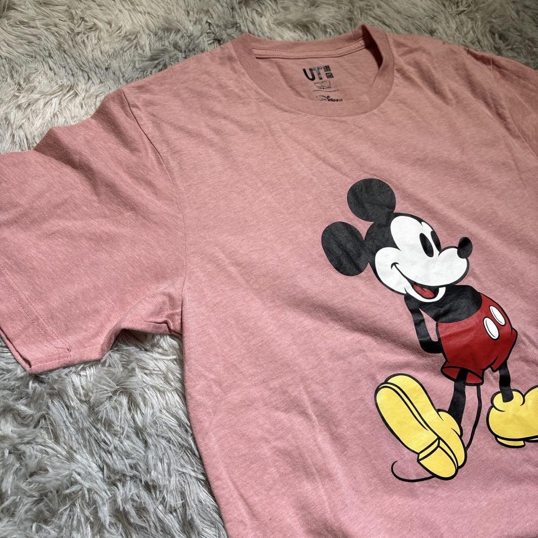 UNIQLO Mickey Mouse Print Tee Shirt M Mens Short Sleeve Cotton Classic Fit thumbnail 4