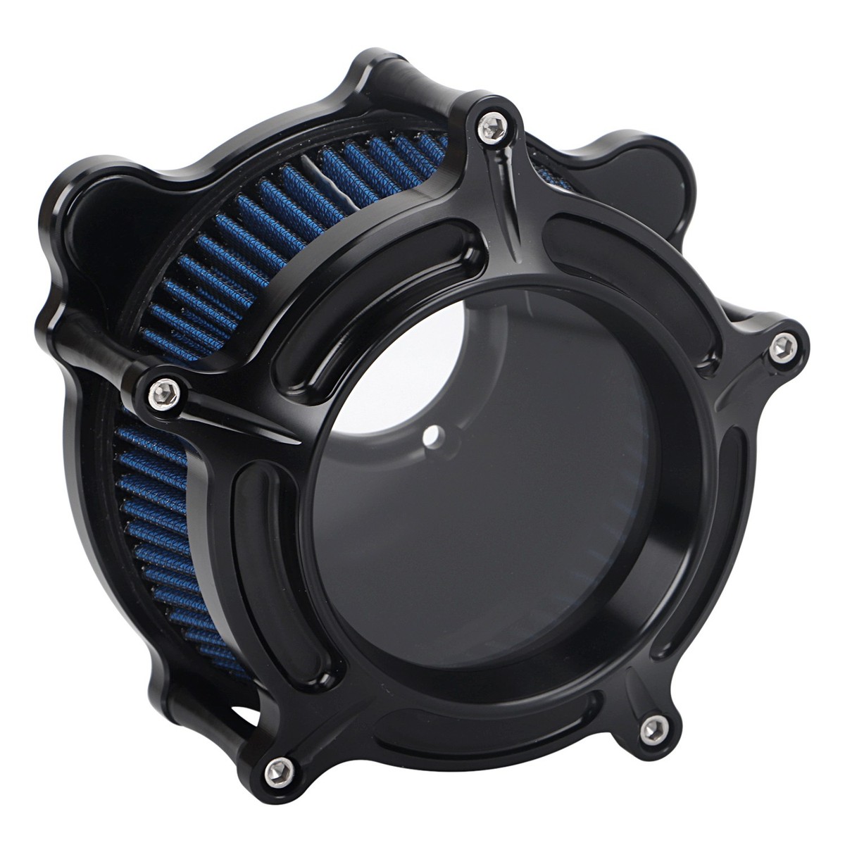 Clear Air Cleaner Blue Intake Filter For Harley Electra Glide