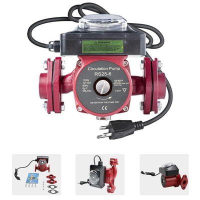 #ad #ad 110V Circulation Pump w Timer 12.86 GPM Hot Water Recirculating Pump for Boiler $76.30