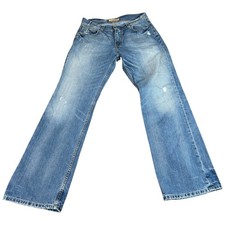 Buckle BKE Jeans Mens 34x34 32.5 Blue Denim Authentic Stretch Straight Leg