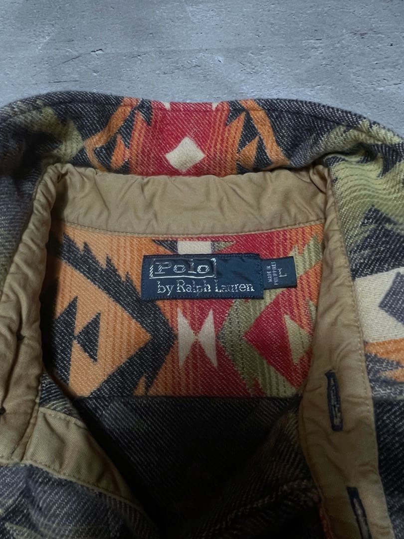 POLO Ralph Lauren Native Pattern Thick Flannel Wo… - image 5