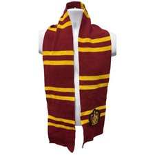    Harry Potter Gryffindor House Scarf Red Gold Knit Wizard Cosplay Costume