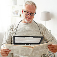 3X Hands-Free A4 Full Page Magnifiers Large LED Magnifying Glass with Stand Idea