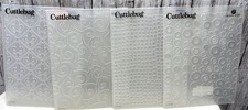 Cuttlebug DOTS FLOURISH Fleur De Lis Embossing Folders Lot of 4