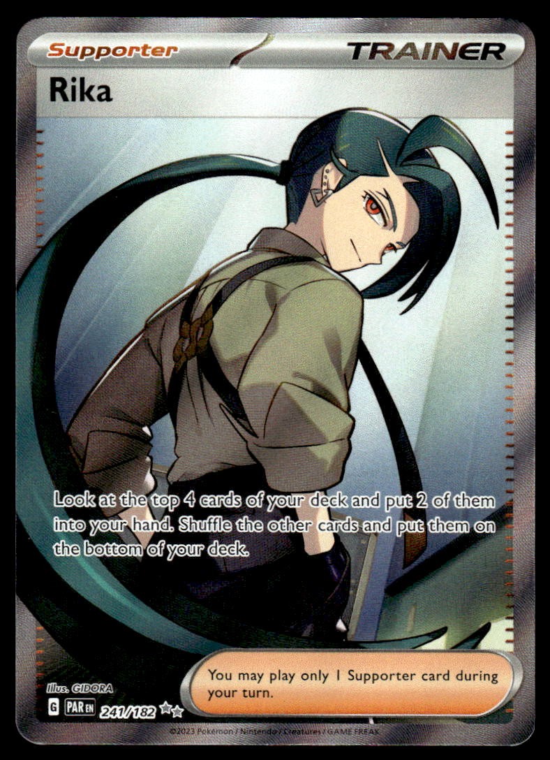 Pokemon TCG SV04: Paradox Rift #241/182 Rika NM