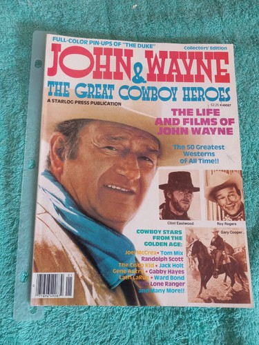 John Wayne Official Collector's Edition / 1979 John Wayne& The Great Cowboys Mag - Picture 2 of 7