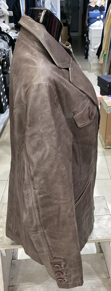 Cheer Damen Lederjacke Woman Grösse 48 Grau LLE96 - Bild 2 von 4