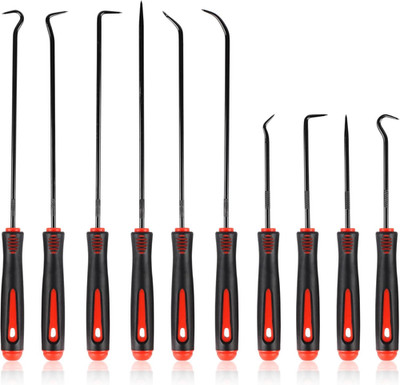 10PCS Pick Set Mechanic, Hook and Pick Tool Set with Non-Slip Grip
