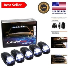 5-piece Smoked Lens White Led Cab Roof Lights For Trucks Suvs - Easy Install